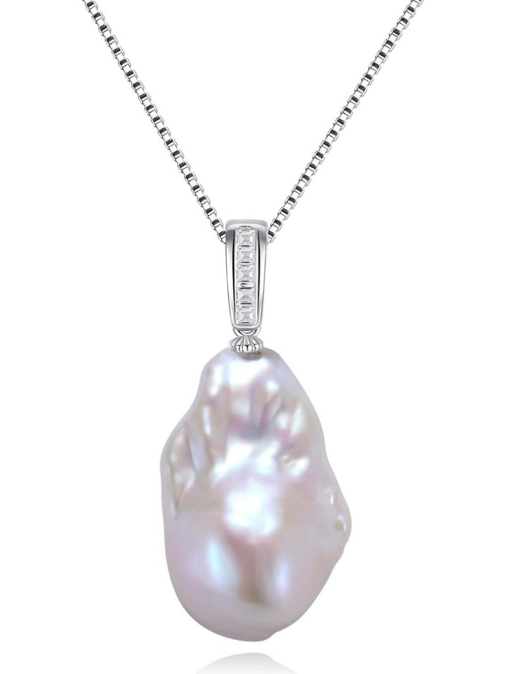 Stunning 13-15MM Baroque Pearl Pendant Necklace for Women - Elegant Jewelry Gift